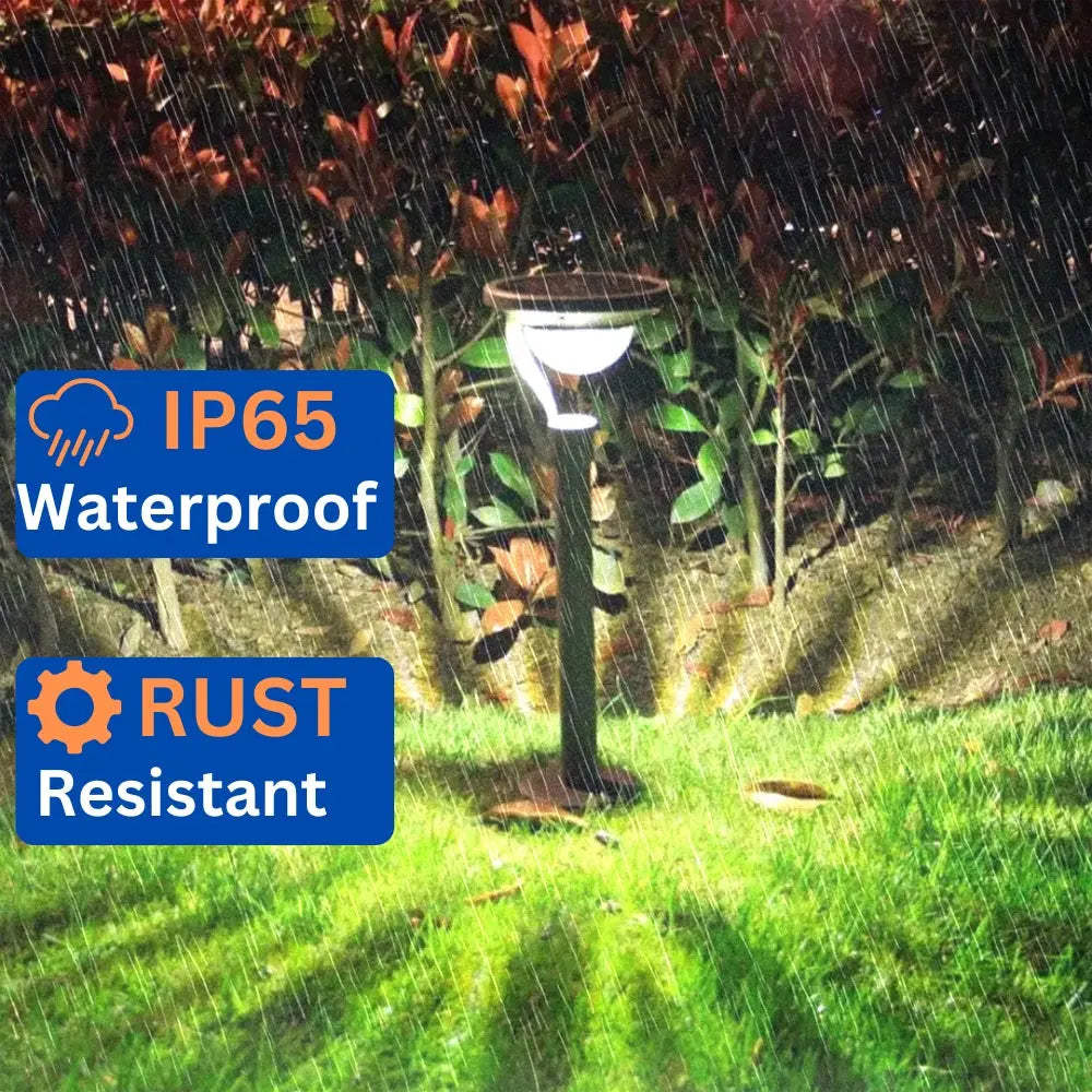 GSS Solar Pathway Lights Outdoor 300L LED, waterproof IP65, With Remote 2 (pack) TechnoVista