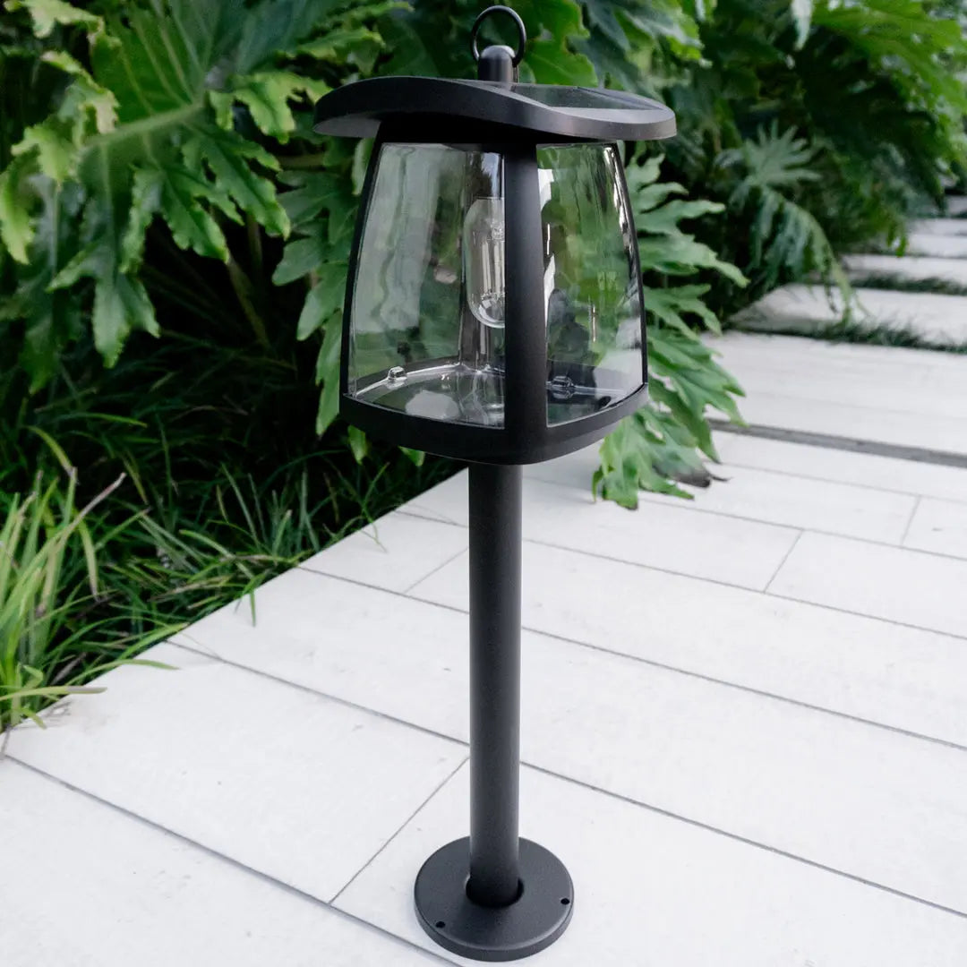 GSS Solar Post Light, with Adjustable Pier Mount Base Waterproof IP65 for Garden TechnoVista